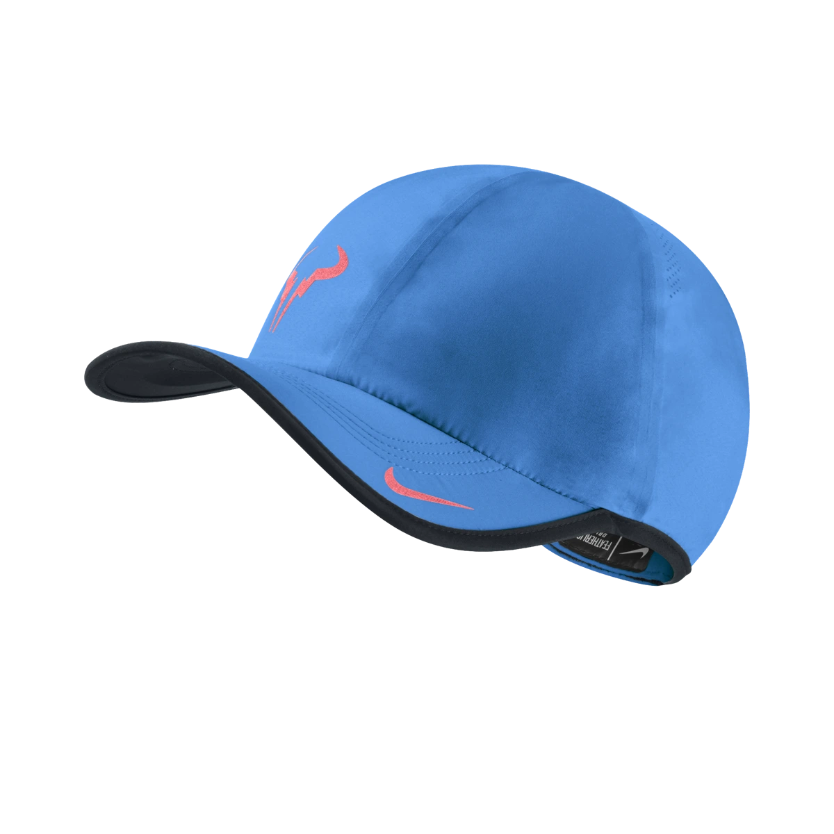Nike Rafa Bull Logo 2.0 hat in Photo Blue w/Black & Hyper Punch [613966-406] from the Fall 2014 tennis collection